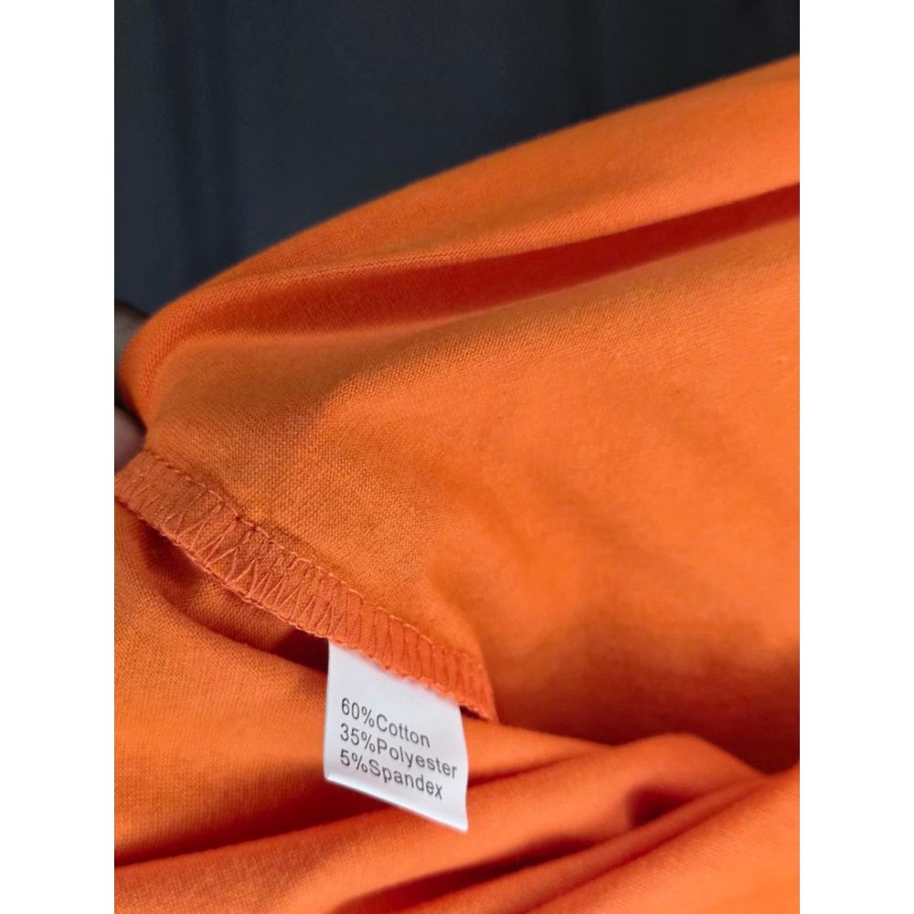 Women's Unbranded Orange Short Sleeve Tee M - Picture 4 of 5